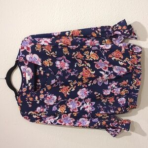 Copper & Ella Long Sleeve V-Neck Blouse Size Medium